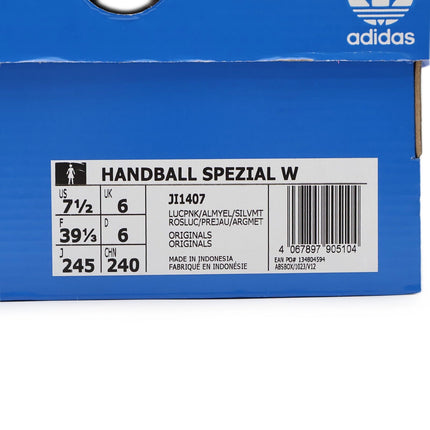 JI1407 adidas Originals Handball Spezial Lucid Pink Almost Yellow Silve (Women'