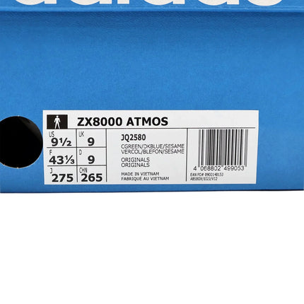 JQ2580 atmos G-SNK 10 adidas Originals ZX8000 Ura Lemon Peel Light Aqua (Men's)