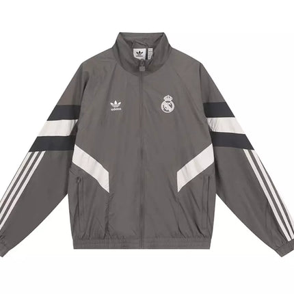 JI9479 adidas Real Madrid Lifestyle OG Track Top Charcoal Dark Gray
