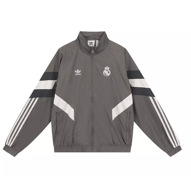JI9479 adidas Real Madrid Lifestyle OG Track Top Charcoal Dark Gray